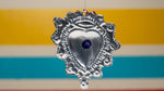 Tin Heart with Crown - Red